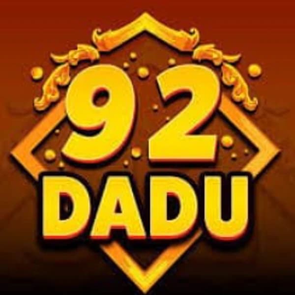 92 Dadu Game logo with gold 92 Dadu lettering on a diamond badge
